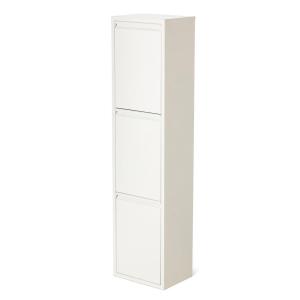 スチール ダストボックス 3段 ホワイトの商品写真