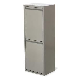 スチール ダストボックス 2段 グレーの商品写真