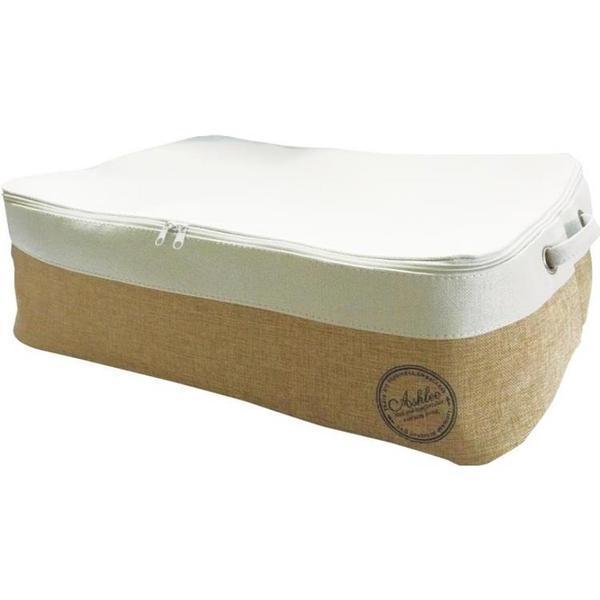 フタ付き収納ケース アシュリーストレージ Ｌ ホワイトの商品写真