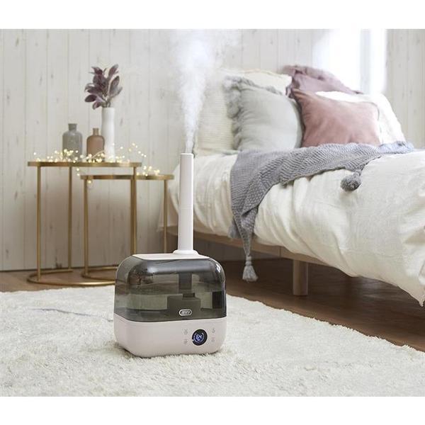 【ハイブリッド式】抗菌ハイブリッドアロマ加湿器 ４．７Ｌ グレージュ アロマウォーター対応の商品写真