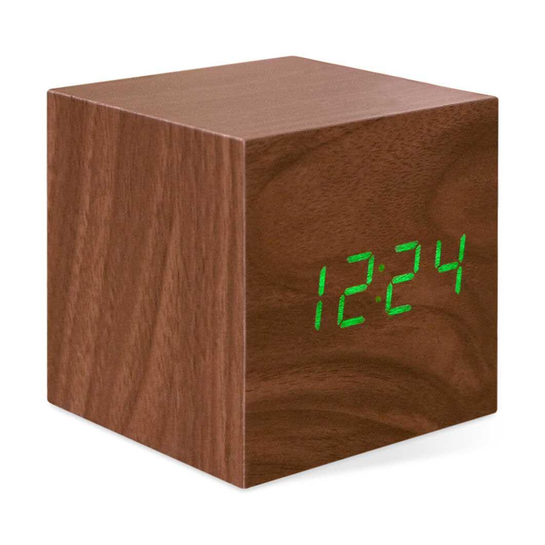 ウォルナット キューブクロックの商品写真