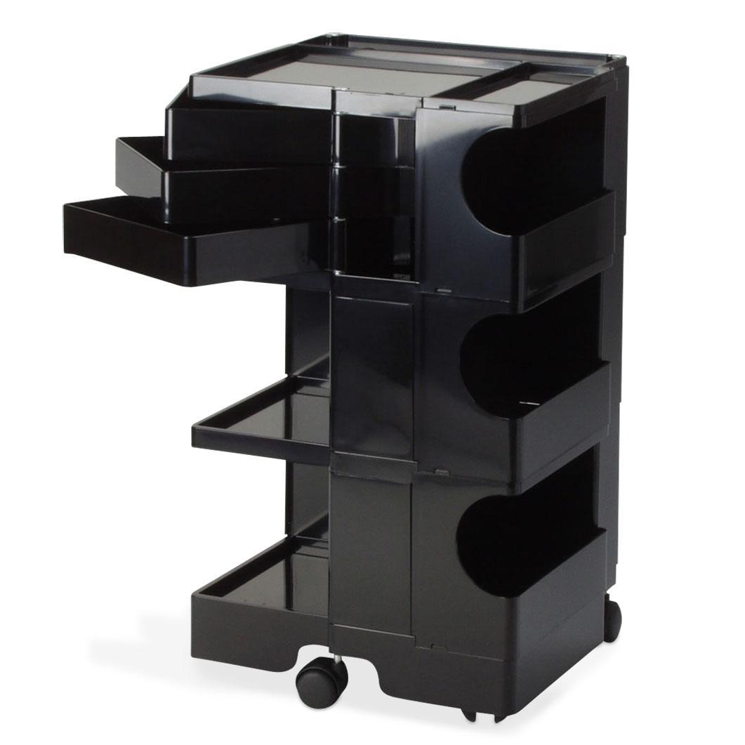 ボビーワゴン 3段 3トレイ ブラックの商品写真