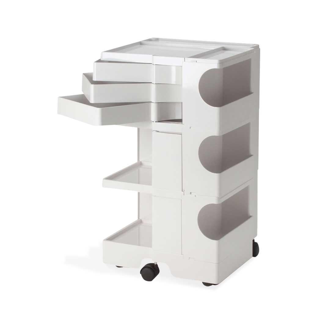 ボビーワゴン 3段 3トレイ ホワイトの商品写真