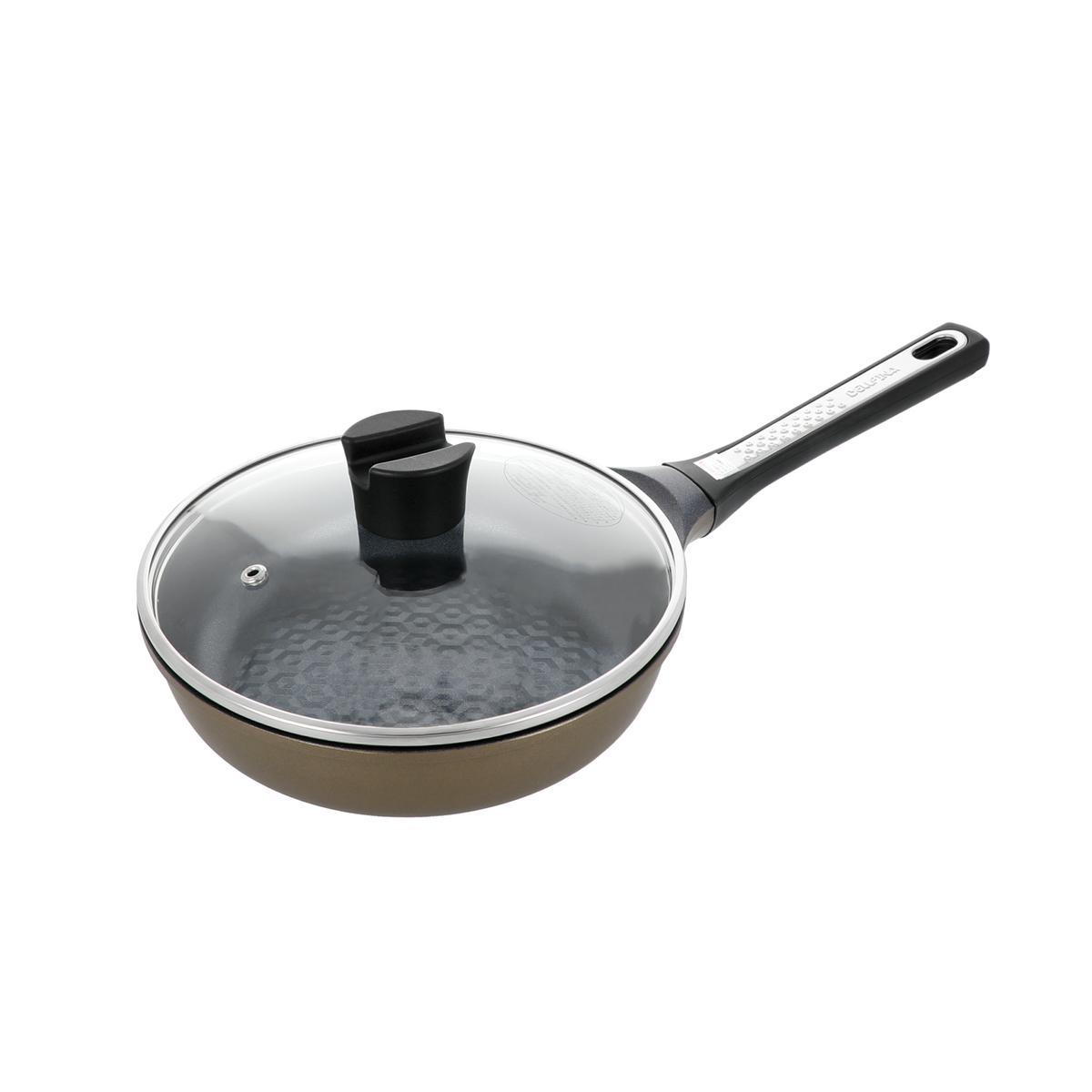 ベルフィーナプレミアム ダイヤモンドエンボスパン 20cm 蓋付の商品写真