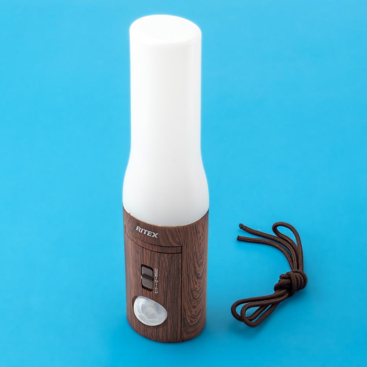 やさしく照らす WOOD調センサーライトの商品写真