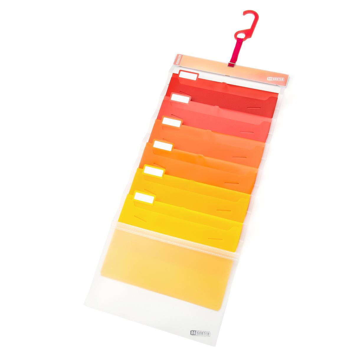 3WAY壁掛け収納ファイル ソーテッド A4 6段の商品写真
