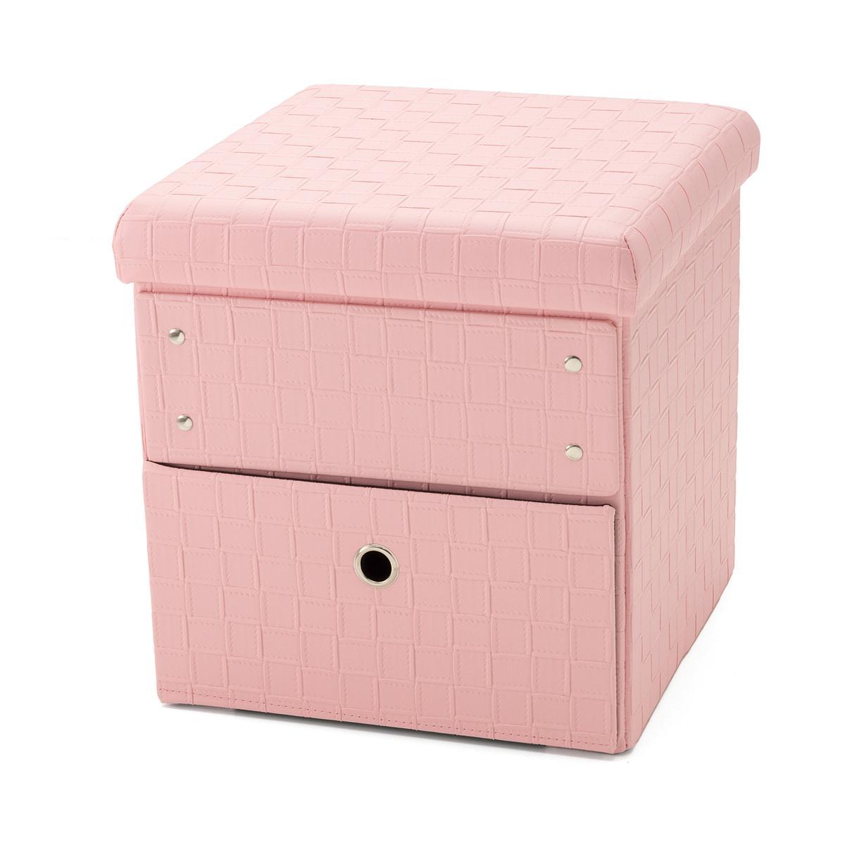 インテリア折りたたみスツール[四角形]引出しタイプの商品写真