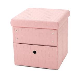 インテリア折りたたみスツール[四角形]引出しタイプの商品写真