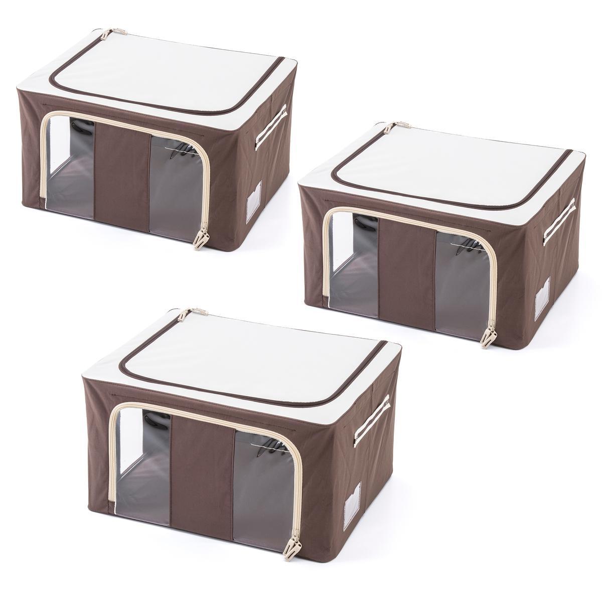 中身が見える収納ボックス M 3個セットの商品写真