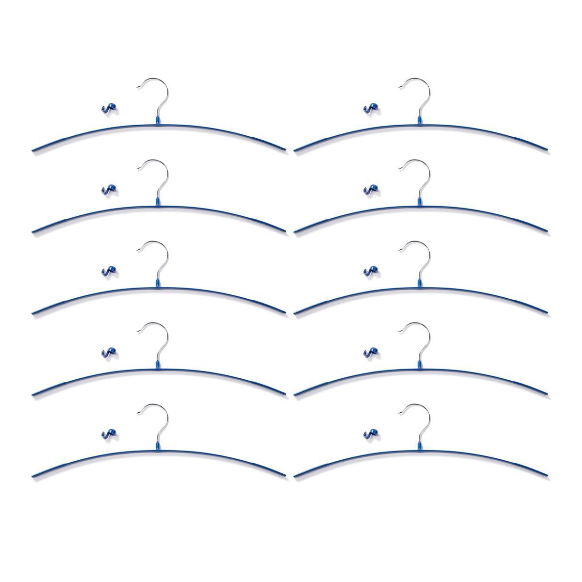 滑りにくい ノンスリップスカート&パンツハンガー10本の商品写真