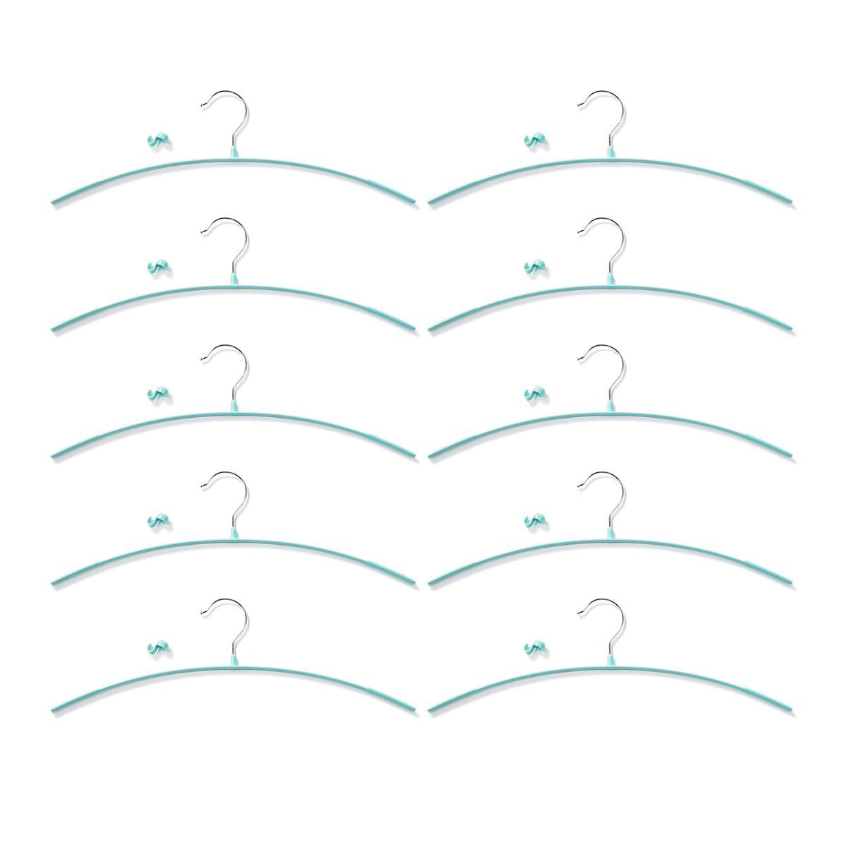 滑りにくい ノンスリップスカート&パンツハンガー10本の商品写真