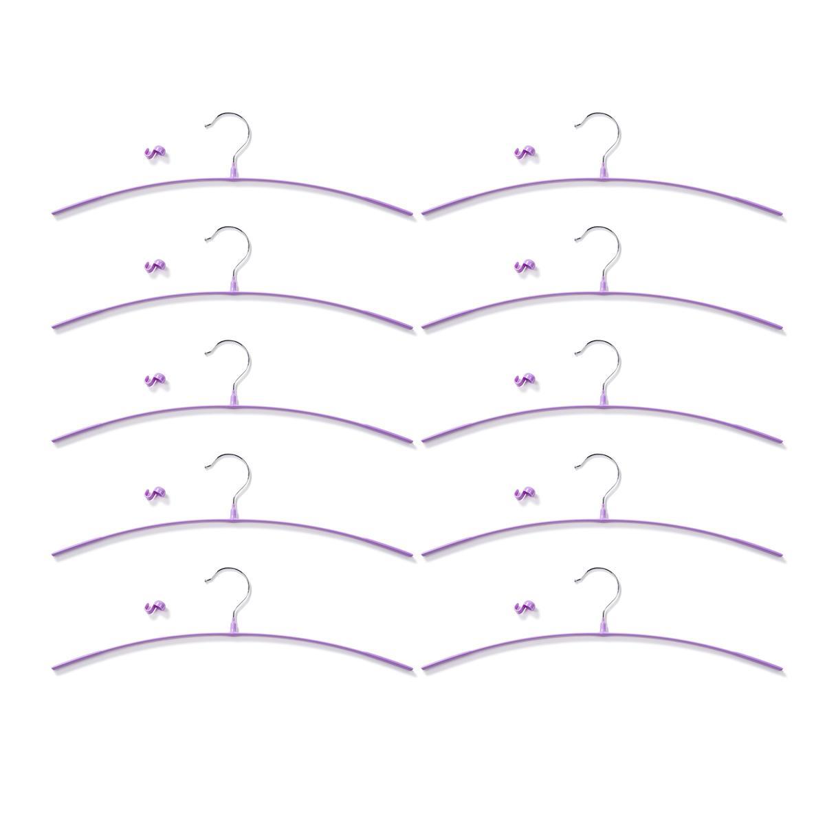 滑りにくい ノンスリップスカート&パンツハンガー10本の商品写真