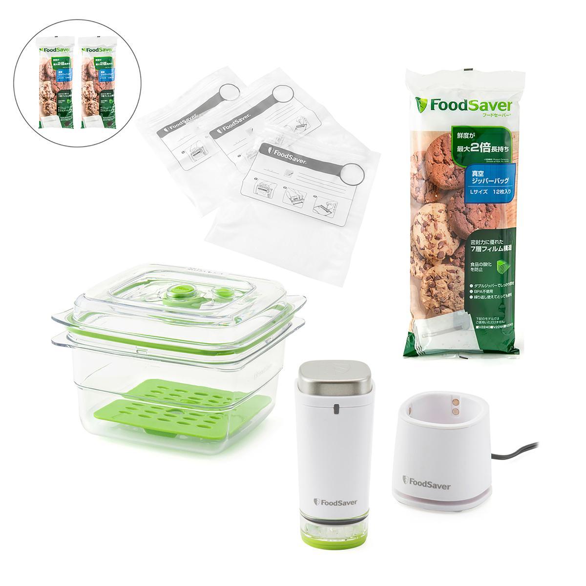 フードセーバー ポータブルマシン ジッパーバッグ増量セットの商品写真