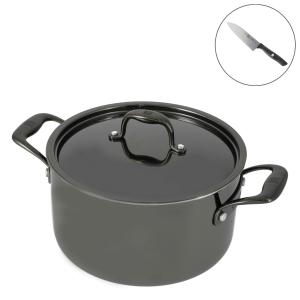 ツヴィリング ネロ ストックポット24cm[三徳包丁14cm付]の商品写真