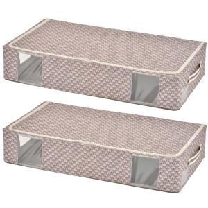 中身が見える窓付き収納BOXワイド同色2個の商品写真