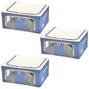 中身が見える窓付き収納BOXスモール同色3個の商品写真