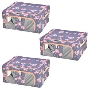 中身が見える窓付き収納BOXスモール同色3個の商品写真