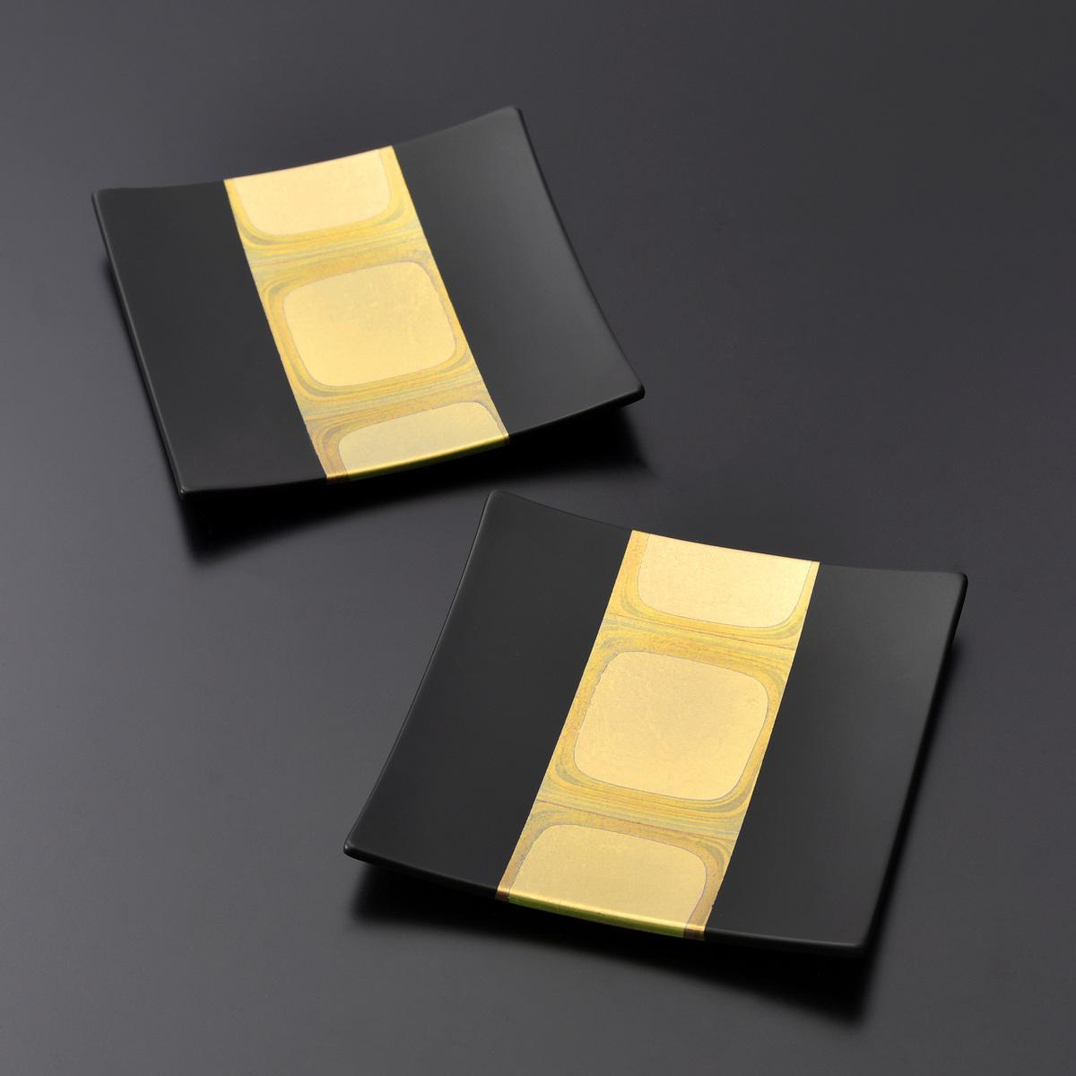 箔一 古代箔 スクエアプレート2枚の商品写真