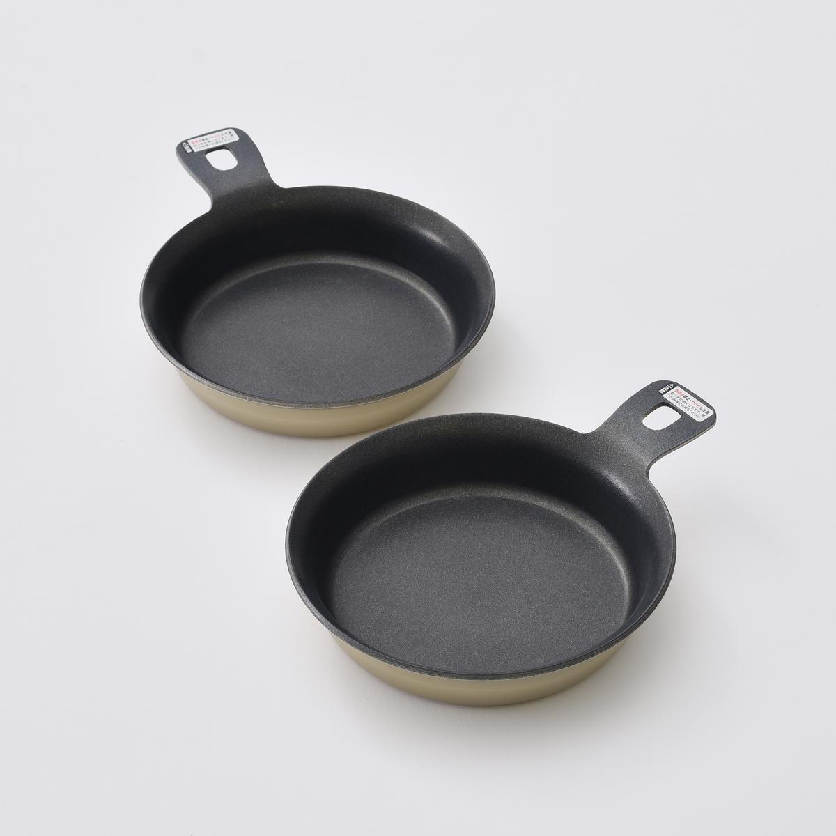 日本製 軽量アルミ製スキレット アルスキ 14cm2個セットの商品写真