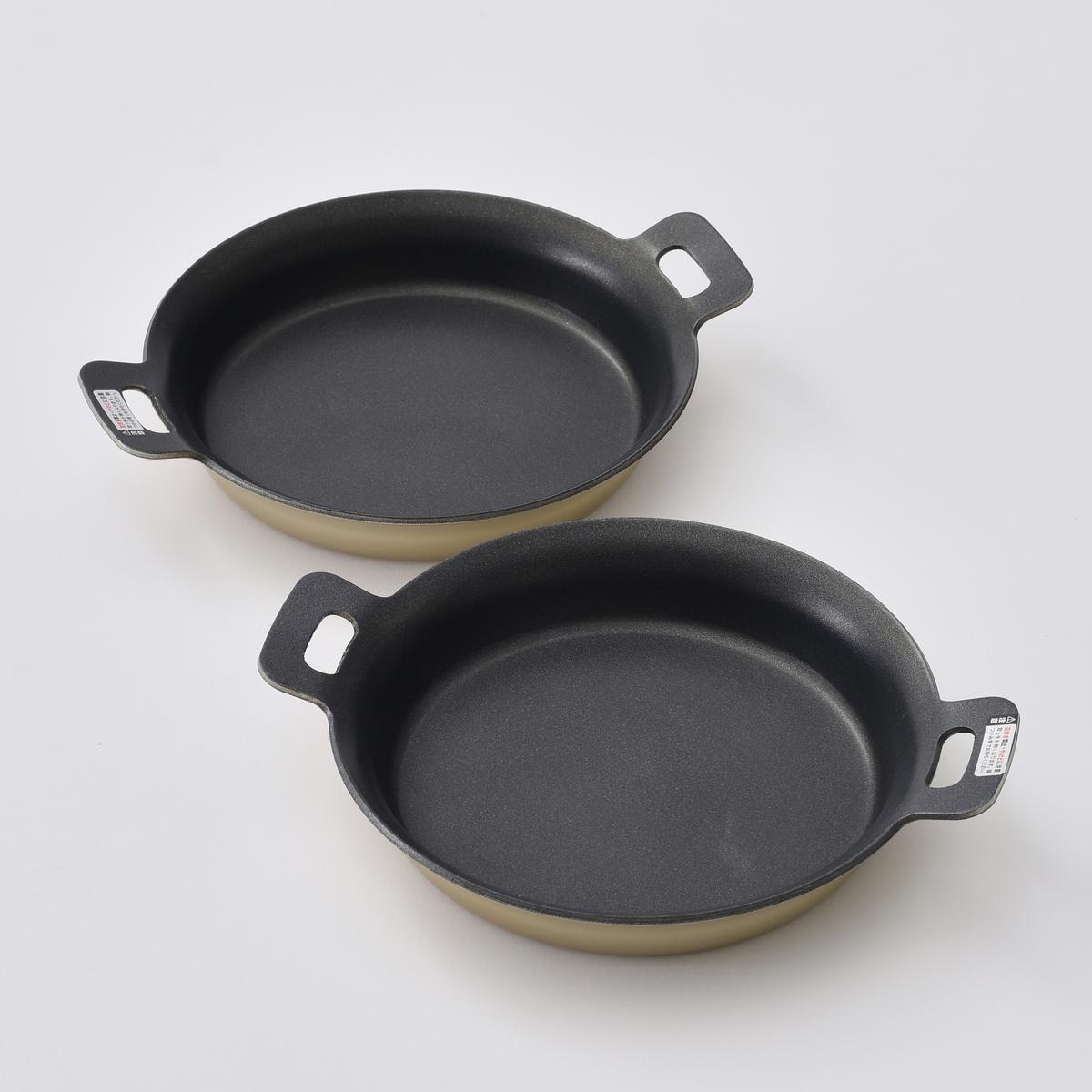 日本製 軽量アルミ製スキレット アルスキ 18cm2個セットの商品写真