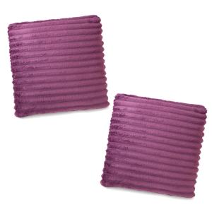 Mont Chalet ストライプ柄マシュマロタッチ クッション2個セットの商品写真