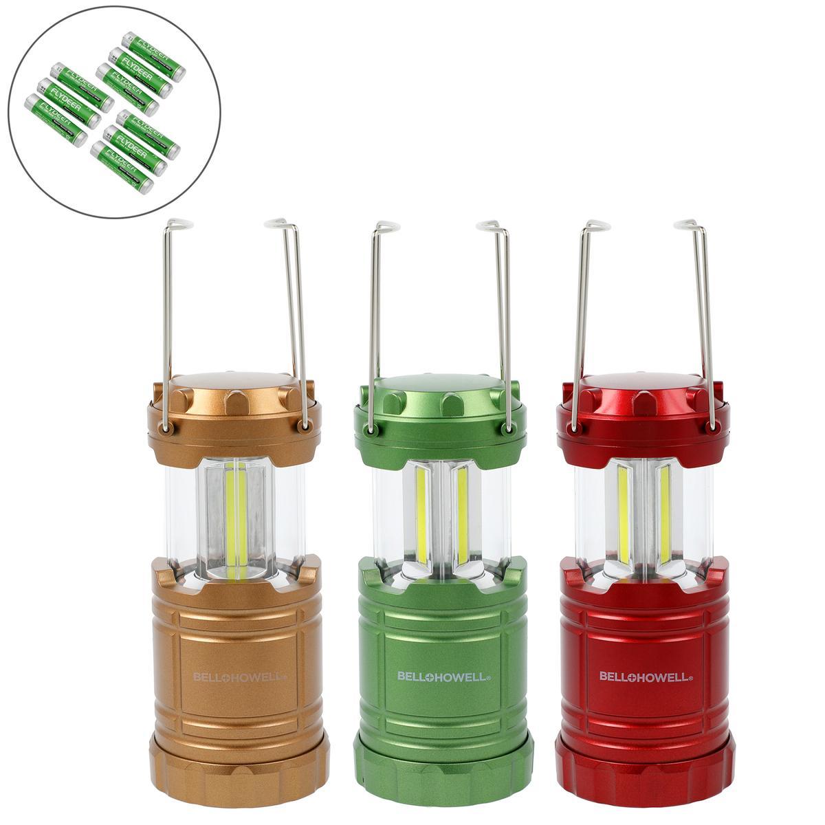 引っ張るだけで自動で点灯コンパクトランタン3個セットの商品写真
