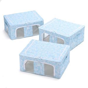 中身が見える窓付き収納BOXスモールサイズ同色3個の商品写真