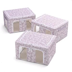 中身が見える窓付き収納BOX 同色3個の商品写真