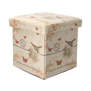 おしゃれに収納 コンパクトスツール[四角形]の商品写真