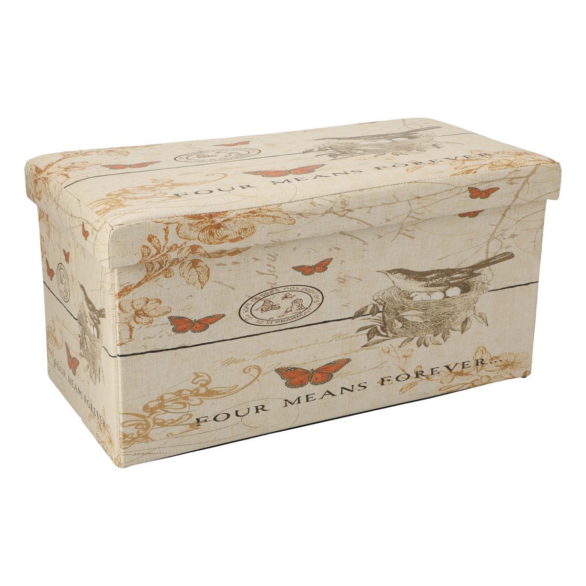 おしゃれに収納 コンパクトスツール[長方形]の商品写真