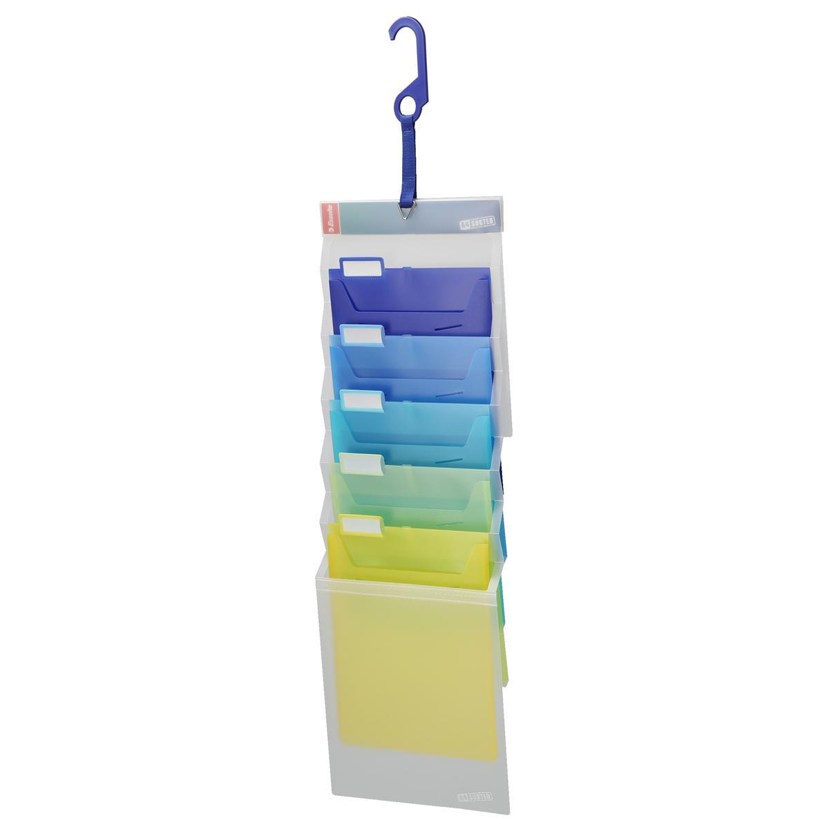3WAY壁掛け収納ファイル ソーテッド A4 5段 縦型の商品写真