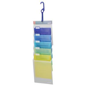 3WAY壁掛け収納ファイル ソーテッド A4 5段 縦型の商品写真