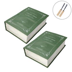 本のかたちの収納袋 ストレージブックス M 2個セットの商品写真