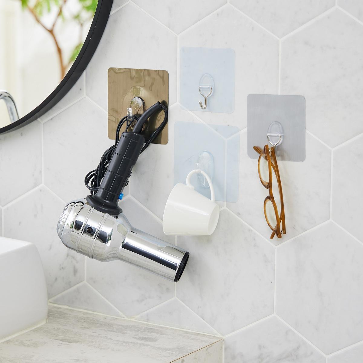 吸着フック耐荷重10kg カラーが選べる2セット 計16点の商品写真