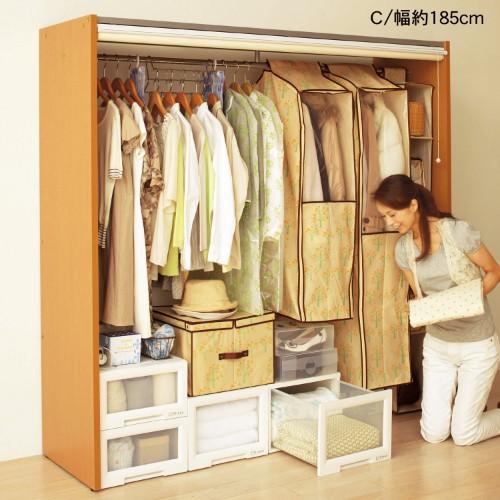 クローゼットハンガーラック(ロールスクリーンタイプ)の商品写真