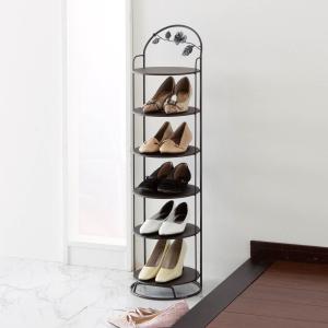 エレガントローズモチーフのシューズラックの商品写真