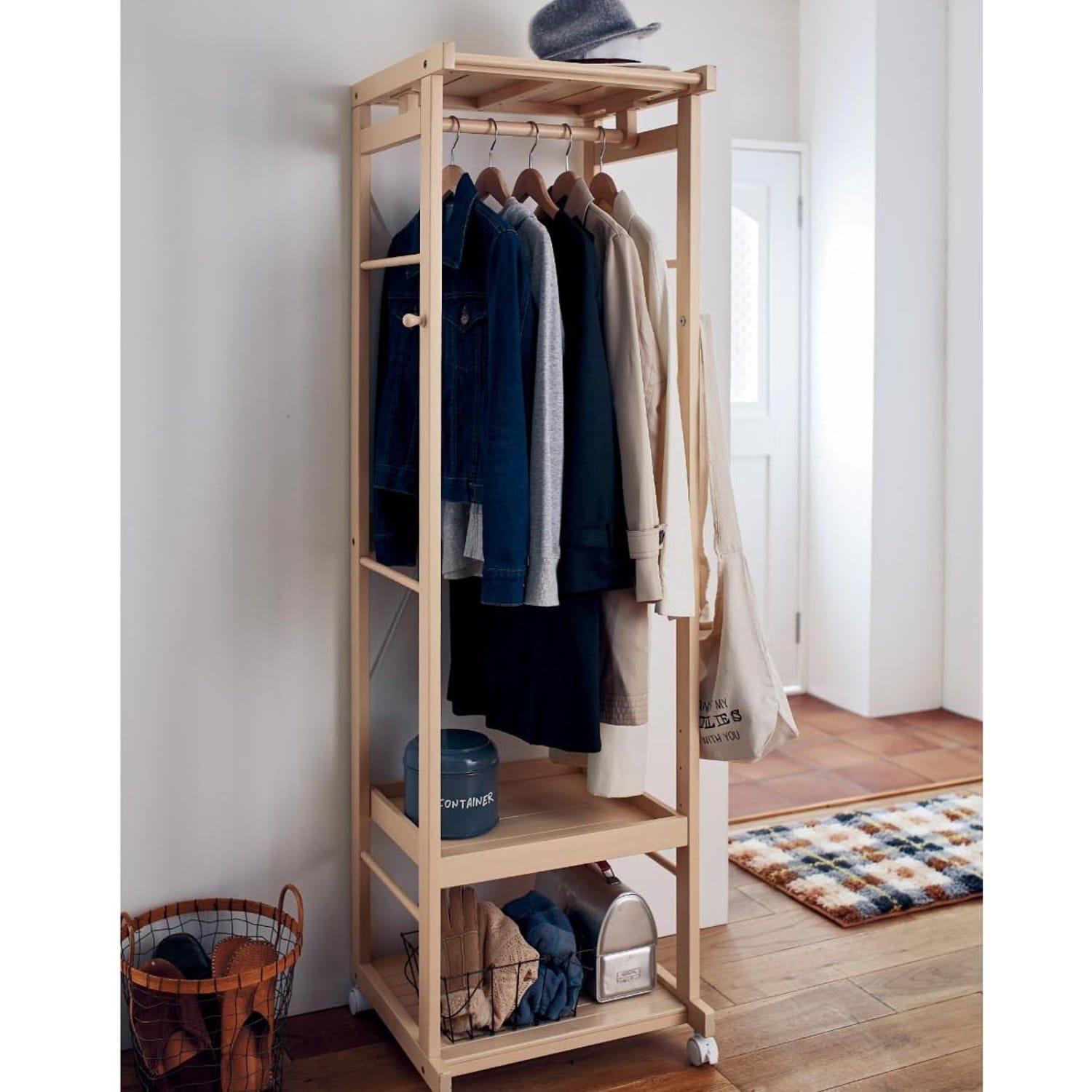 キャスター付きハンガーラックの商品写真