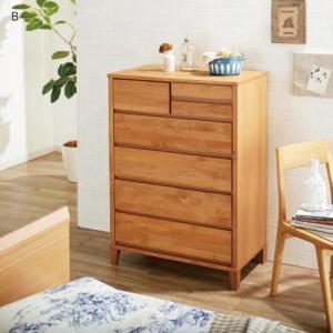 アルダー材の北欧調衣類チェストの商品写真