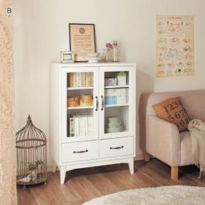 ガラス扉キャビネットの商品写真