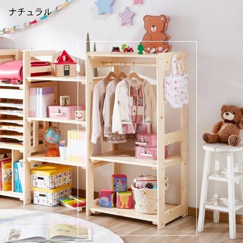 パイン材のハンガーラックの商品写真