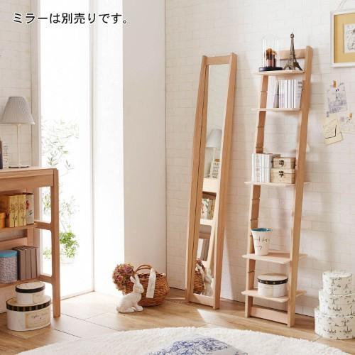 オーク材のディスプレイシェルフの商品写真