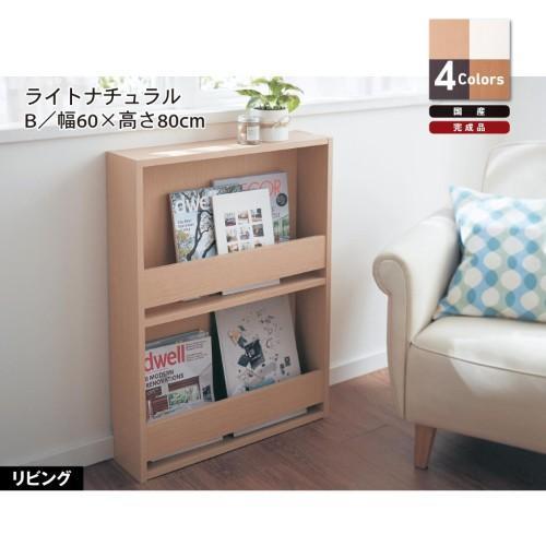 ホッチキスで固定する薄型マガジンラックの商品写真