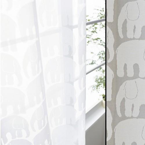 防炎デザインレースカーテンの商品写真