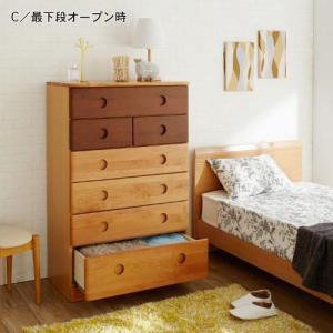 アルダー材の衣類収納チェストの商品写真