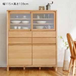 オーク材のカップボード