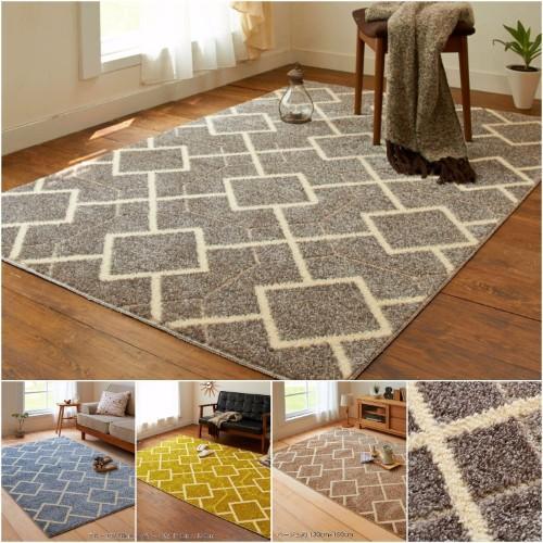 幾何デザインの多機能ラグの商品写真