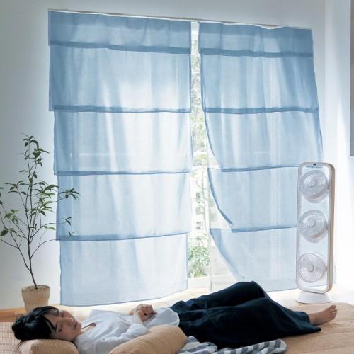 風を通すUVカット・遮像ボイルカーテンの商品写真