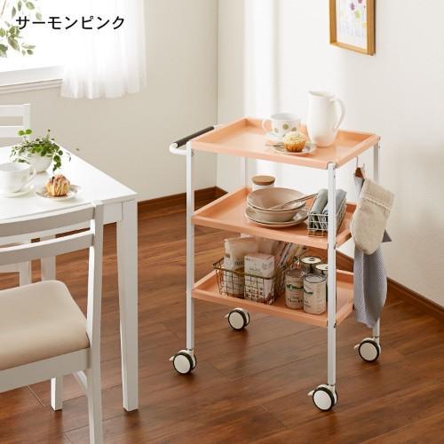 手入れがしやすいキッチンワゴンの商品写真