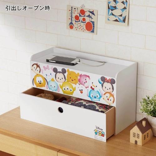 引き出し付きコード&タップボックス「ディズニー ツムツム」の商品写真