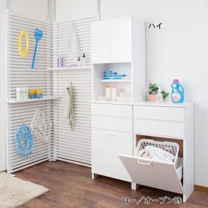 バスケット付きサニタリーキャビネット(幅51cm)の商品写真